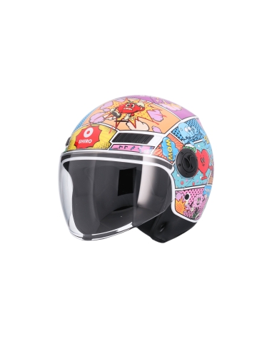 SHIRO CASCO KIOTO COMIC MULTICOLOR