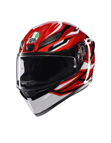 AGV CASCO K1 S LION NEGRO/ROJO/BLANCO