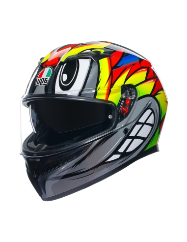 AGV CASCO K3 BIRDY 2.0 GRIS/AMARILLO/ROJO