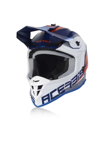 ACERBIS - CASCO LINEAR BIANCO/BLU