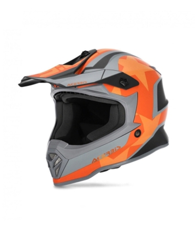 ACERBIS - CASCO IMPACT STEEL JUNIOR NERO/ARANCIO