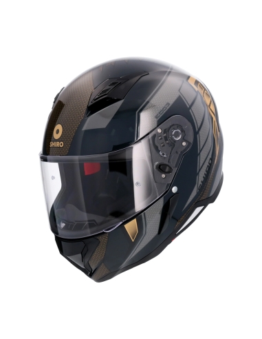 SHIRO CASCO  HUNTER SH-890 EDGE BLACK GOLD