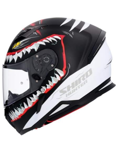 SHIRO CASCO HUNTER SHARK NG MATE