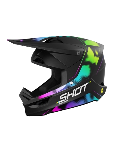 SHOT Race Motocross Casco Nitro Negro Mate