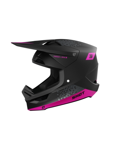 Shot Furious Draw Motocross Casco Rosa Mate