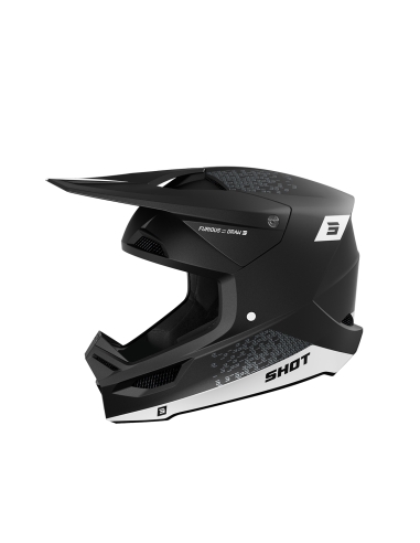 Shot Furious Draw Motocross Casco Blanco Mate