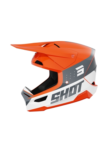 Shot FURIOUS MIRAGE Motocross CASCO Naranja Brillante