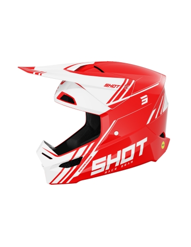 SHOT Race Sprint Motocross Casco Rojo Brillante