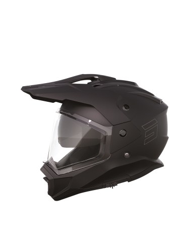 Shot Furious Motocross Adventure Helmet Solid Black Matt