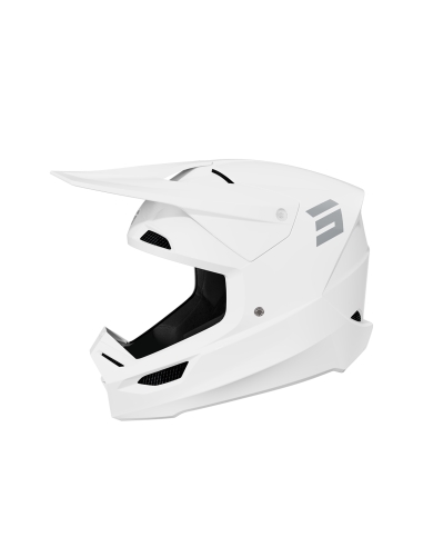 Shot Furious Motocross Helmet Glossy Solid White