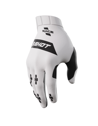 Shot Moto de Guantes Race Evo Neon White