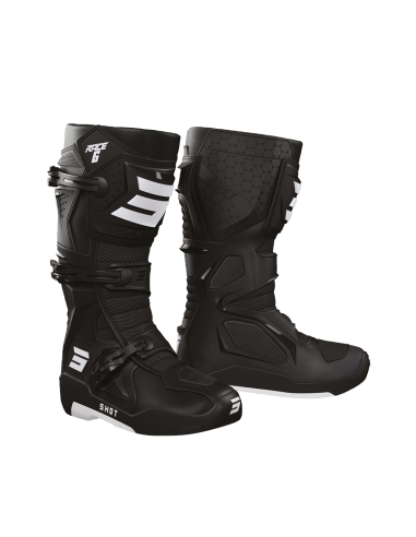 Shot Race 6 Racing Motorcycle Boot Black