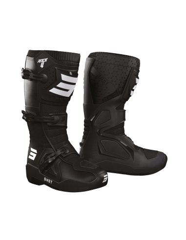 Shot Race 4 Racing Motorcycle Boot Black