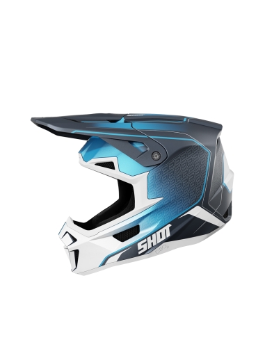 Shot Lite Aventura Casco De Challenger Azul Mate