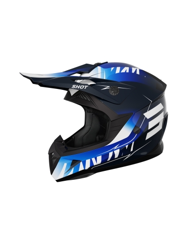 Shot Pulse X Trem Lines Adventure Helmet Bright Blue