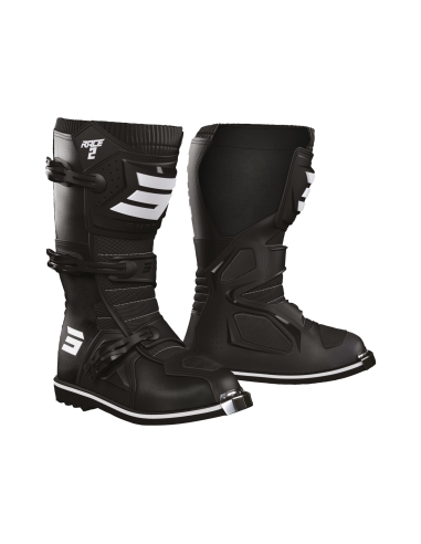 Shot Race  2 Kids Bota De Moto Negro