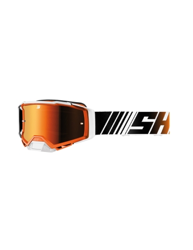 Shot Core Gafas de moto Naranja Brillo