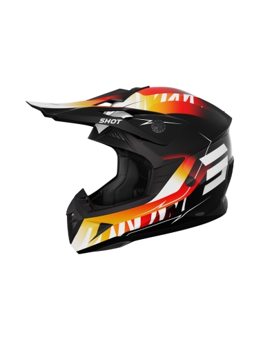 Shot Casco Pulse Kid X-Trem Orange_Red_Glossy Ys