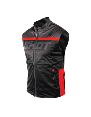 Shot Lite Bodywarmer Accessories Black Red