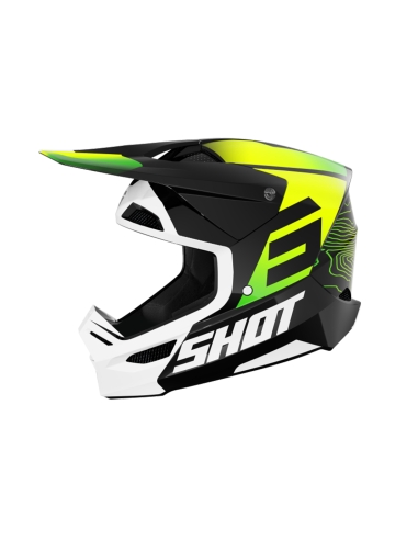 Shot Casco Furious Kid Apex Neon_Yellow_Glossy Ys