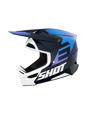 Shot Casco Furious Kid Apex Blue_Glossy Ys