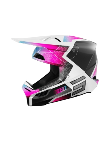 Casco Furious Kid Phaser Black_Blue_Pink_Pearly Ys