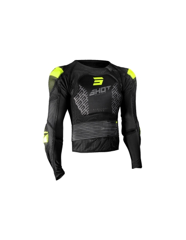 SHOT Chaqueta Airsoft para motocicleta - Negro/Amarillo marino