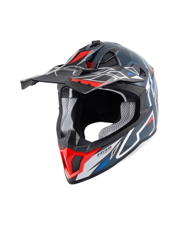 Givi Casco 701 Off Road Glossy White/Blue/Red