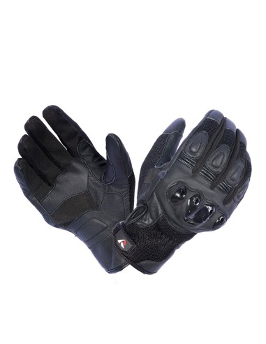 R-Tech Avignon Motorbike Leather-Fabric Mix Gloves