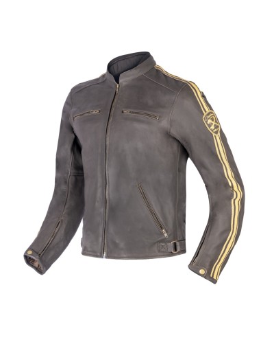 Bela Craft Leather Jacket - Brown