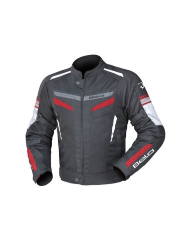 Bela Sprinter Man Blouson Textile Moto Noir/Rouge