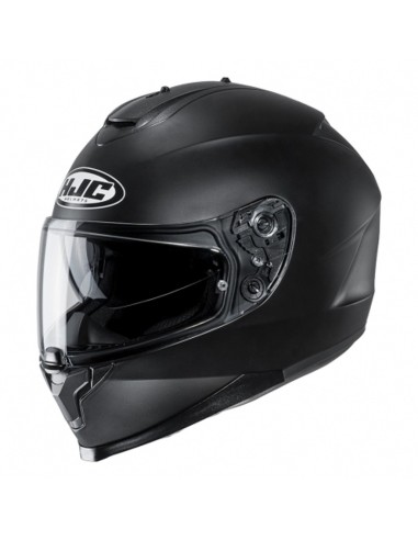 HJC C70 semi matt Black full face double visor motorbike helmet