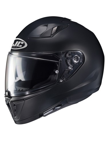 HJC i70 Métal Moto Sports Touring Sur Route Casque Intégral Noir