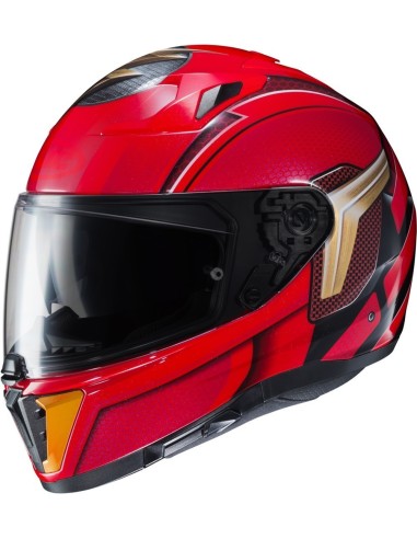 Hjc C70 THE FLASH DC COMICS MC1 Capacete esportivo para motociclismo integral vermelho