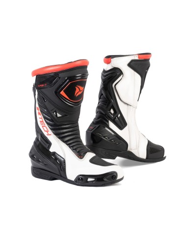 R-TECH - Botas Piel Tornado 2.0 WP Negro/Blanco/Rojo