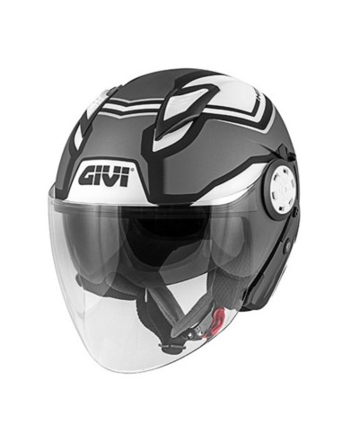 Casco Moto Jet Urban Touring GIVI 12.3 Srtratos Shade Titanio Opaco