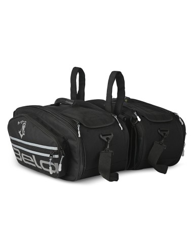 BELA - Mochila Piel/Textil Gear Negro