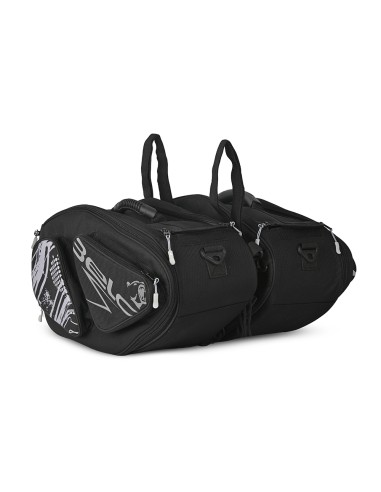 BELA - Mochila Piel/Textil Wheel Negro