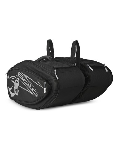 BELA - Mochila Piel/Textil Racer Negro