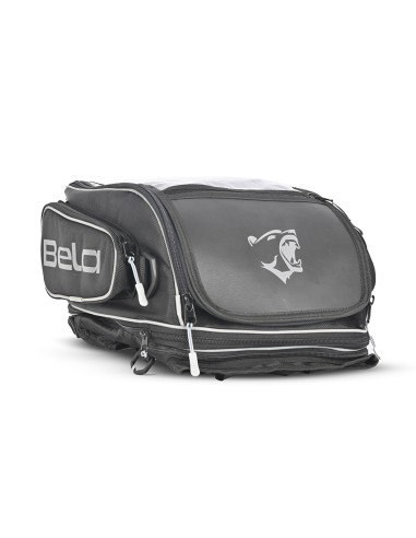 BELA - Mochila Piel/Textil Multi Negro