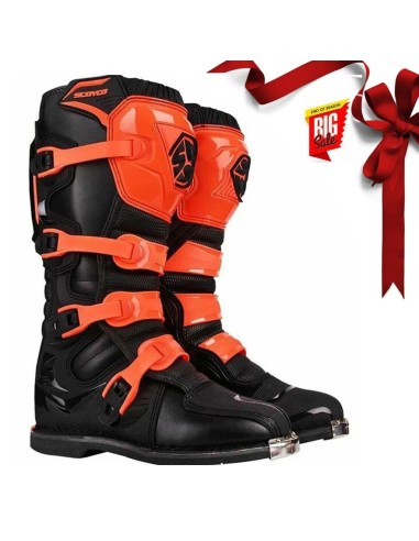 SCOYCO MOTOCROSS SPORT ENDURO BOOT NEGRO/NARANJA