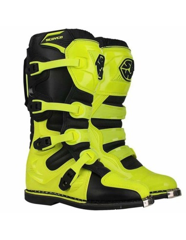 SCOYCO Motocross Sport Enduro Boot Negro/Amarillo