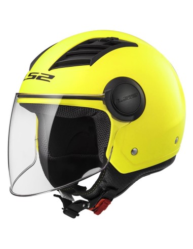 LS2 OF562 AIRFLOW MATT HI-VIS YELLOW LONG