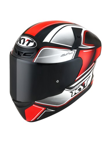 KYT TT Coures Tourist Red Flou Advanced Safety Casque de moto intégral