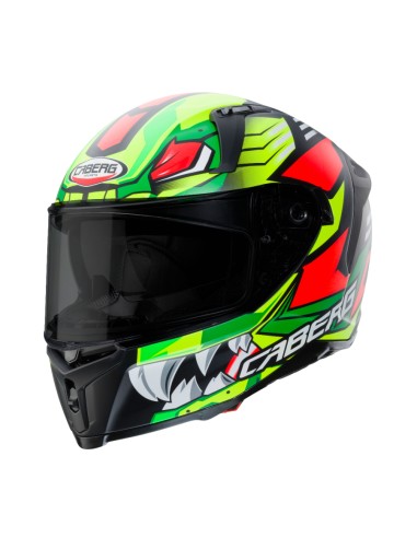 CABERG-Casco AVALON GIGA MATT BLACK/YELLOW FLUO/RED FLUO