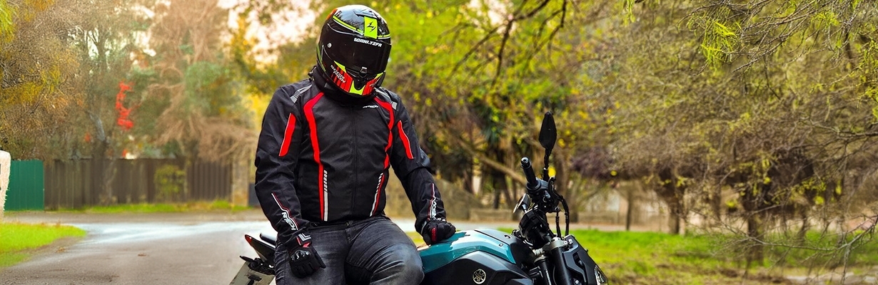 Casacos de moto, Jaquetas de couro e têxteis para homens