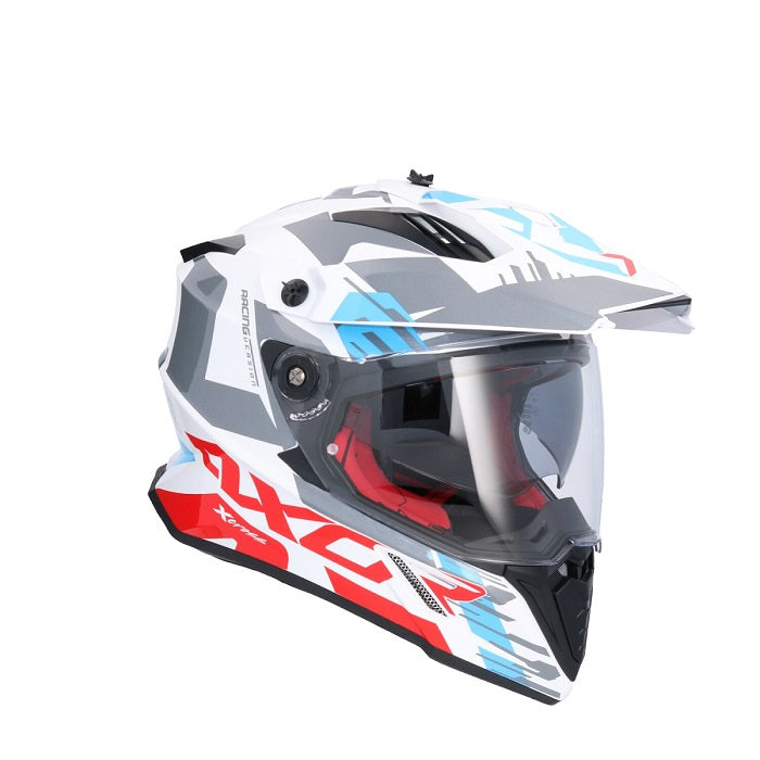 AXOR X-CROSS D/V X1 CASCO BLANCO ROJO