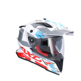 AXOR X-CROSS D/V X1 CASCO BLANCO ROJO
