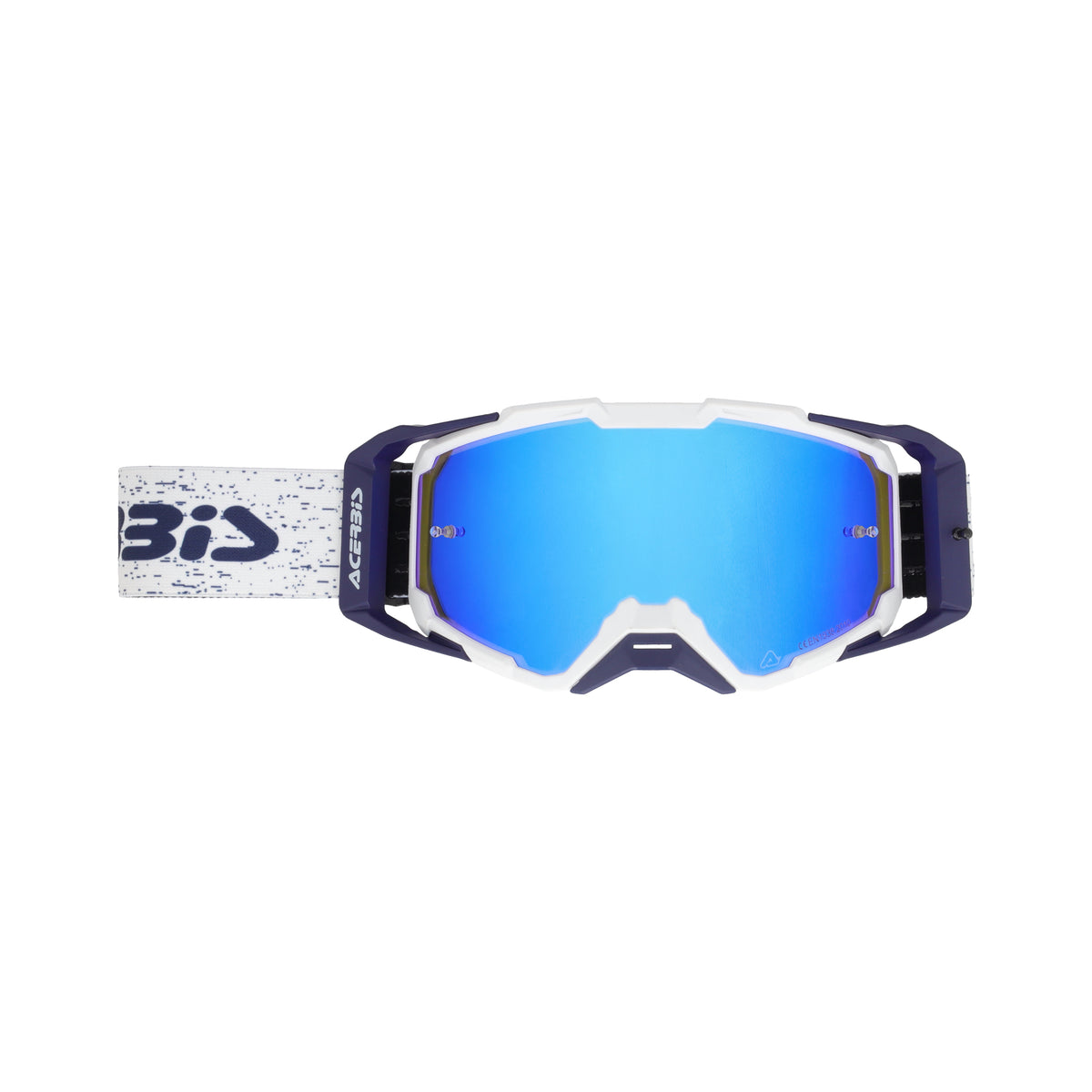 ACERBIS VITRION MIRROR GAFAS DE MOTOCROSS INDIEO AZUL BLANCO ||