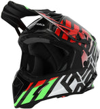 ACERBIS CASCO STEEL CARBONO 2206 NEGRO VERDE ROJO